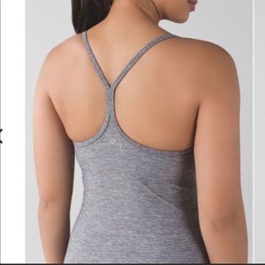 Lululemon Power Y Tank Gray size 8